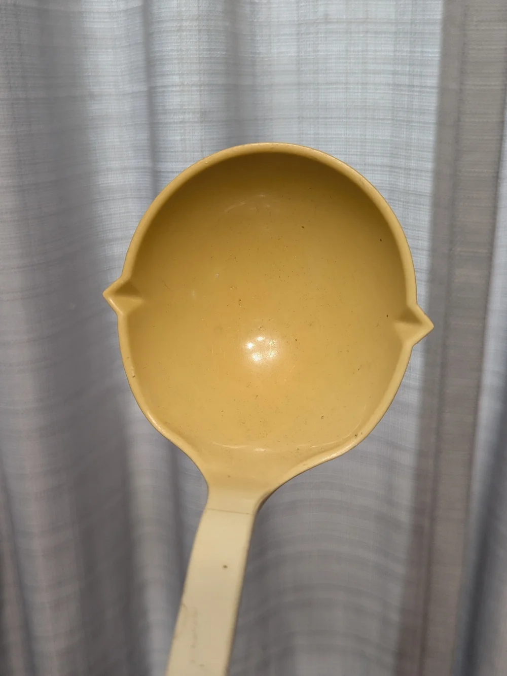 VTG Ecko Ladle Kitchen Utensil Double Pour Spout Beige USA Made